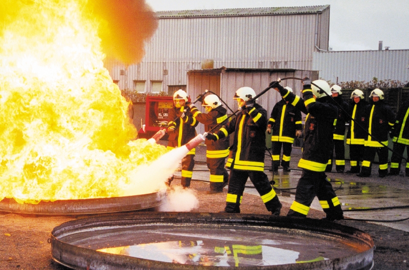 Brandbekämpfung durch die Feuerwehr